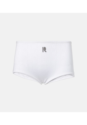 Rabanne High-rise cotton briefs