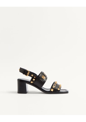 Valentino Garavani Plaster Caster Buffalo Sandal 60Mm Woman BLACK 35