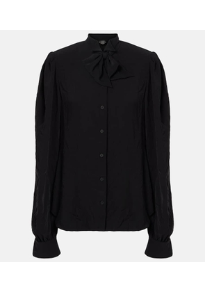Balenciaga Tie-neck crepe blouse