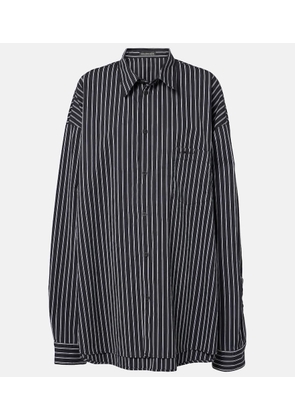 Balenciaga Flatground striped cotton shirt
