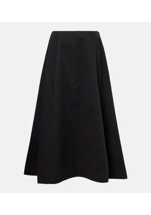 Balenciaga Cotton twill midi skirt