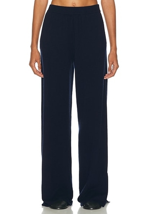 EAVES Hansen Wool Cashmere Pant in Navy - Navy. Size XS (also in XXS).