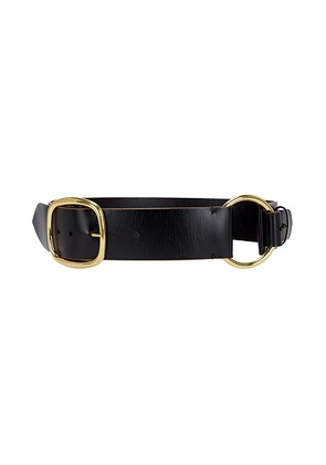 Chloe Wide Buckle Belt in Black - Black. Size M (also in ).
