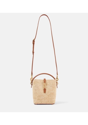 Saint Laurent Le 37 Mini raffia bucket bag