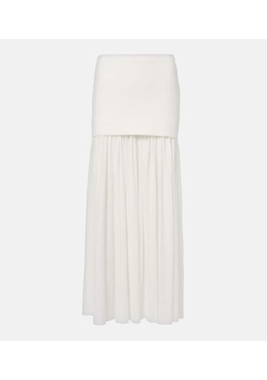 Proenza Schouler Paige pleated crepe chiffon maxi skirt