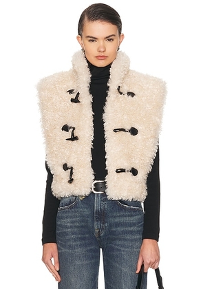 Isabel Marant Etoile Alisa Vest in Ecru - Cream. Size 38 (also in 40).