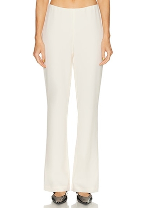 EAVES x Coco Auda Polished Crepe Pant in Ivory - Ivory. Size L (also in M, S, XL).
