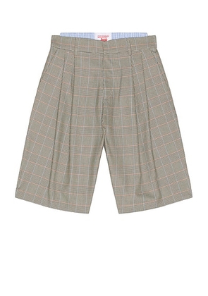 Charles Jeffrey LOVERBOY Aberdeen Shorts in Wales Check Beige - Beige. Size 34 (also in ).