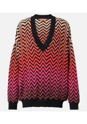 Missoni Zig Zag ombre cotton-blend sweater