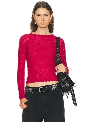 Isabel Marant Etoile Leonette Sweater in Fuschia - Fuchsia. Size 34 (also in 36, 38, 40, 42).