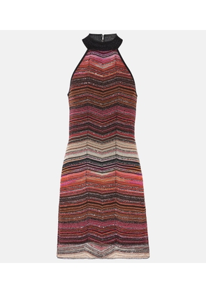 Missoni Zig Zag metallic minidress