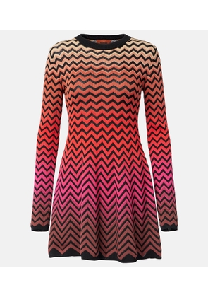 Missoni Zig Zag ombre cotton-blend minidress