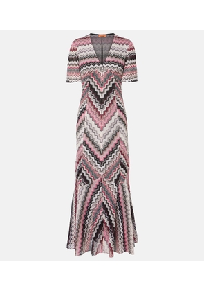 Missoni Zigzag lame midi dress
