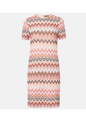Missoni Striped lame minidress