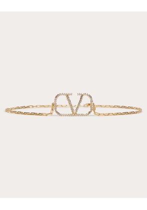 Valentino Garavani Vlogo Signature Chain Belt Woman GOLD L