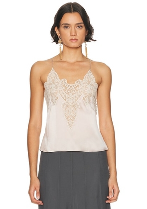 Chloe Lace Camisole Top in Rose Dust - Blush. Size 38 (also in ).