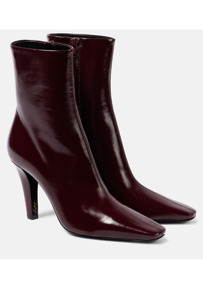 Saint Laurent Jill 95 leather ankle boots