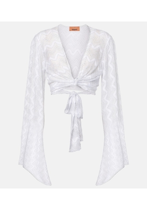 Missoni Zig Zag cropped blouse