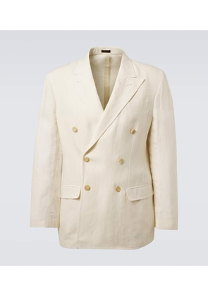 Rubinacci Double-breasted linen blazer
