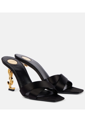 Saint Laurent Opyum 85 satin crepe mules