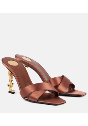Saint Laurent Opyum 85 satin mules