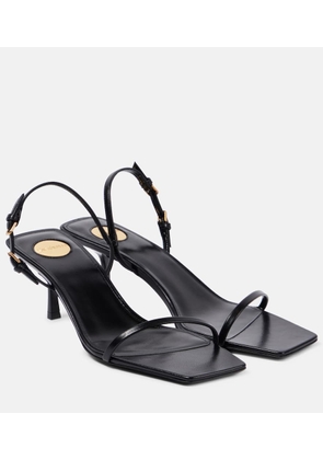 Saint Laurent Jaspe leather sandals