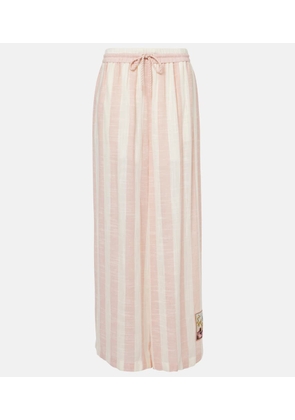 Zimmermann Acacia striped wide-leg pants