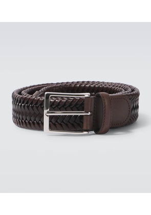 Rubinacci Woven leather belt