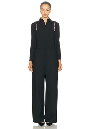 EZR Chained Suiting Overall in Black - Black. Size L (also in M, XS).