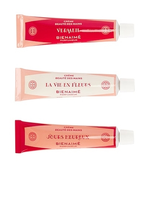 Bienaimé Hand Creams Trio in La Vie En Fleurs  Jours Heureux  & Vermeil - Beauty: NA. Size all.