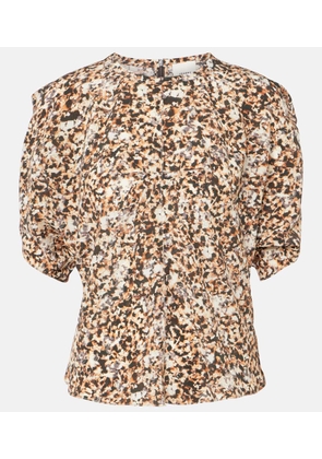 Isabel Marant Karlita printed silk-blend blouse