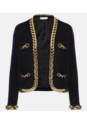 Tory Burch Kendra chain-detail wool-blend cardigan