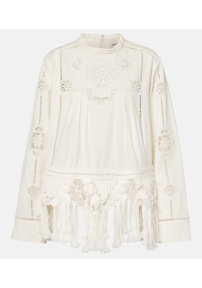 Isabel Marant Severine macrame cotton top