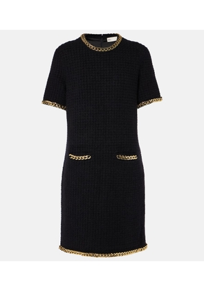 Tory Burch Chain-detail waffle-knit minidress