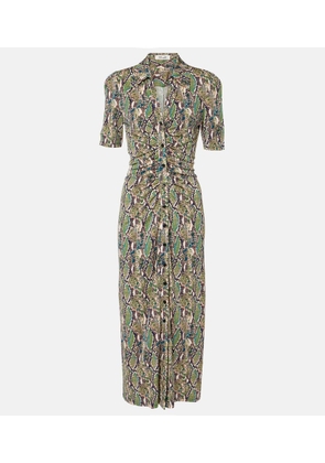 Diane von Furstenberg Zoey printed jersey midi dress