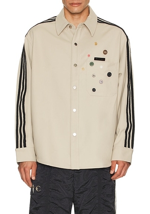 Adidas by Song for the Mute Adi006 Shirt in Beige - Beige. Size L (also in XL/1X).