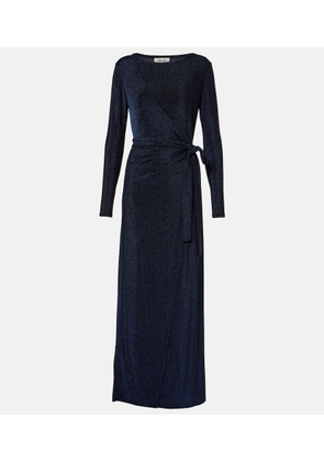 Diane von Furstenberg Simona lame wrap dress