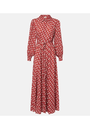 Rixo Maddison printed shirt dress