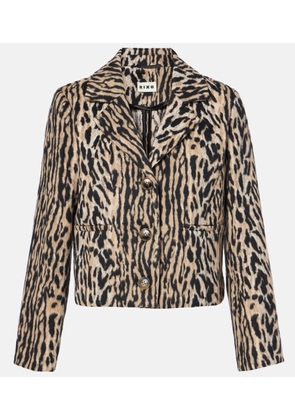 Rixo Leila leopard-print jacket