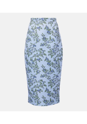 Emilia Wickstead Lorelei floral midi skirt