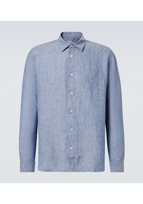 Orlebar Brown Justin linen chambray shirt