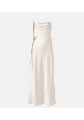 Dorothee Schumacher Sense Of Shine draped silk-blend slip dress