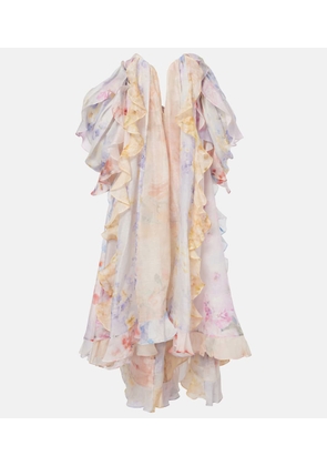 Zimmermann Crush linen and silk organza maxi dress