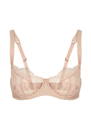 Fleur OF England Signature Lace Balcony bra - Nude - 30DD