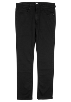 Paige Federal Transcend Straight-leg Jeans - Black - W38