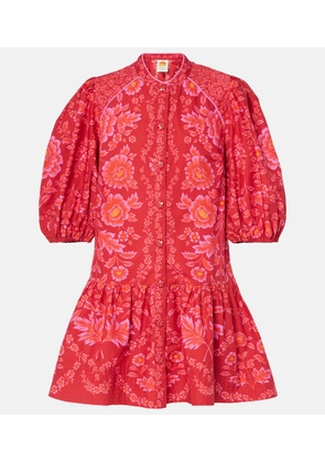 Farm Rio Floral cotton minidress