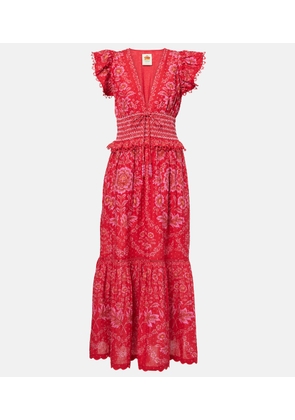 Farm Rio Floral cotton maxi dress