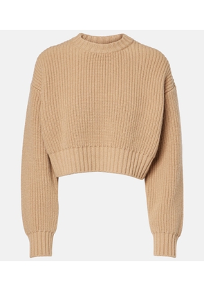 Bottega Veneta Cropped wool and cashmere sweater
