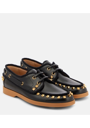 Valentino Garavani Palm Avenue leather boat shoes
