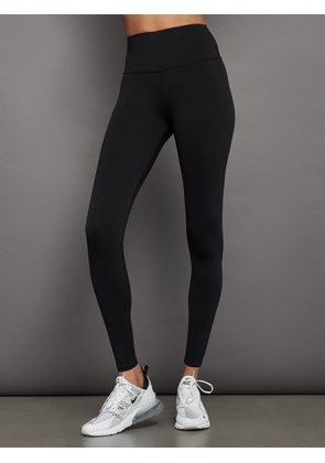 Carbon38 High Rise Full-length Legging In Diamond Compression - Black - Size XS